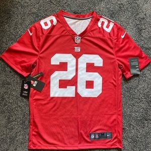 Rare Red NY Giants Dri-Fit Shirt Jersey